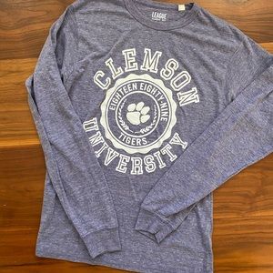 clemson collegiate long sleeve tee